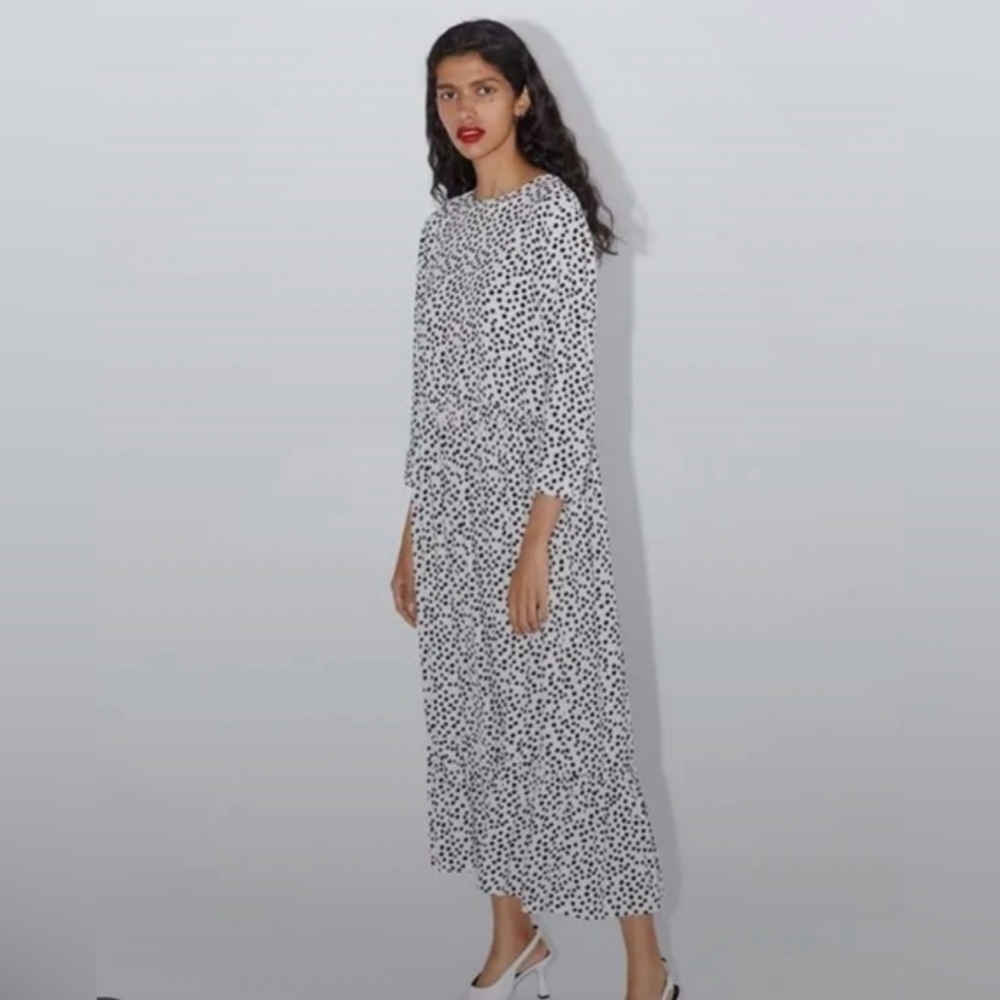 Zara polka dot maxi dress - Medium